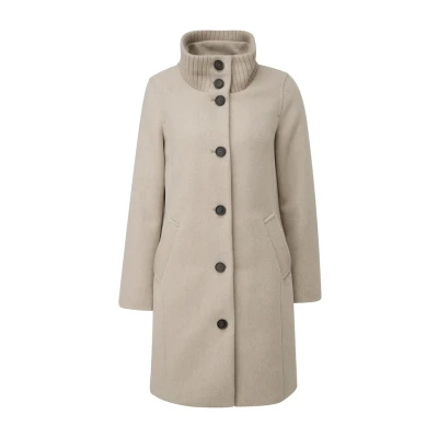 Afbeelding van s.Oliver Mantel MIT Twill Struktur Mantel, Dames, Maat: 36, Sandfarben