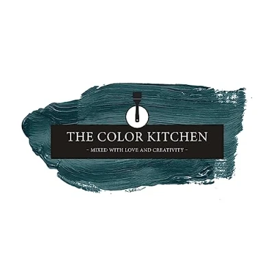 Afbeelding van The Color Kitchen TCK3012 Krachtige muurverf, schilderverf voor kleurrijke ruimtes, matte binnenverf in groen, 5 liter dekkende verf