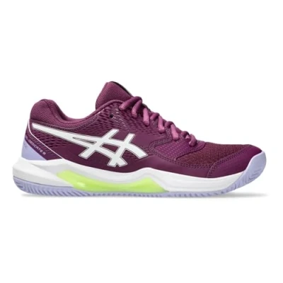 Afbeelding van Asics Geldedicate 8 Padelschoenen, Dames, Maat: 43.5, Deep mauve/white Textiel/ synthetisch