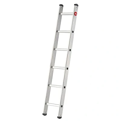 Afbeelding van Hailo aluminium enkele ladder S60 ProfiStep UNO, 6 sporten