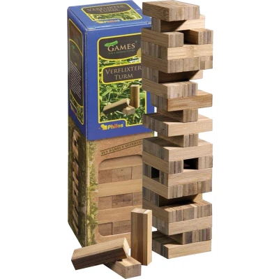 Afbeelding van Vallende Toren (Jenga): Bamboe (NL/EN/FR/DE)