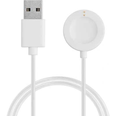 Afbeelding van kwmobile USB oplaadkabel geschikt voor Fossil Gen 6 5 4 smartwatch / Skagen Falster 2 kabel Laadkabel in wit