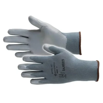 Afbeelding van Busters Handschoenen Nitril Fit Nylon Grijs M8