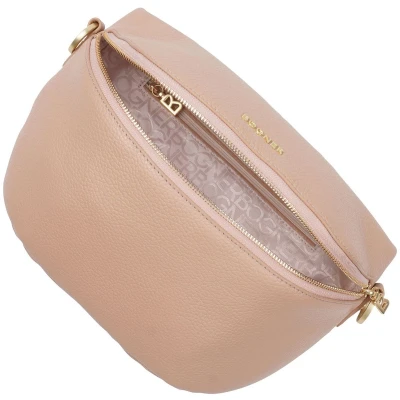 Afbeelding van Bogner Leren Schoudertas Andermatt Sina Shoulderbag Cappuccino Lichtbruin