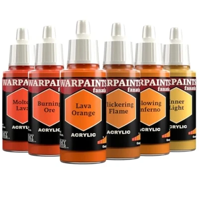 Afbeelding van The Army Painter, Warpaints Fanatic Flexible Triad: Oranges 6 x 18 ml acrylverf, miniatuur hobbyschilderij, kwaliteitsverf voor wargaming