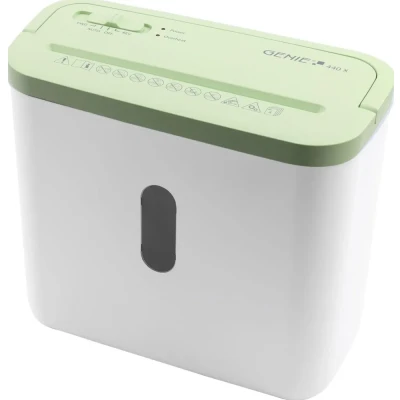Afbeelding van Genie 440X Green Papierversnipperaar 4 vellen DIN A4 (80 g/m²) Cross Cut 8 Liter Compact formaat met handgreep Thuis/ Kantoor Groen/Wit