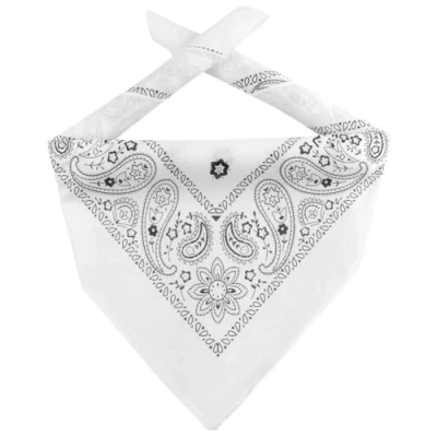 Afbeelding van Lipodo Bandana Doek Dames/Heren/Kinderen hoofddoeken bandanas hoofddoek voor Zomer/Winter One Size wit