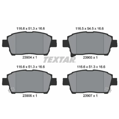 Afbeelding van Textar Remblokset 2390401