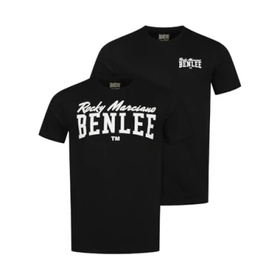 Afbeelding van BENLEE Heren T shirt normale pasvorm dubbelpak Dennis, zwart/zwart, M, M