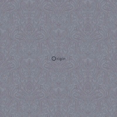 Afbeelding van Origin Wallcoverings behang ornamenten paars en grijs 346534 53 cm x 10,05 m