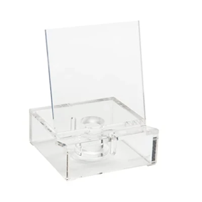 Afbeelding van Russell+Hazel Acryl telefoonblokhouder, desktoporganisatie en kantoorbenodigdheden, 4&quot; B x L 5,5&quot; H, 1 Count, transparant (62857)