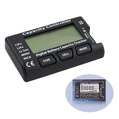 Afbeelding van YIXISI 5 in 1 batterijmeter, intelligente digitale batterijmeter Batterijtesters, voor LiPo/LiFe/Li ion/NiCd/NiMH batterijpakketten