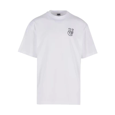 Afbeelding van Urban Classics Shiny LOGO TALL TEE Tshirt print, Heren, Maat: 4XL, White