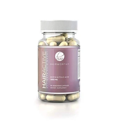 Afbeelding van Hairworthy Haargroei Vitamine 30 Haarvitaminen Haaruitval Capsules Supplement voor haar, huid en nagels