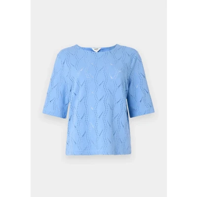 Afbeelding van Object Objava O NECK Blouse, Dames, Maat: Small, Cornflower blue