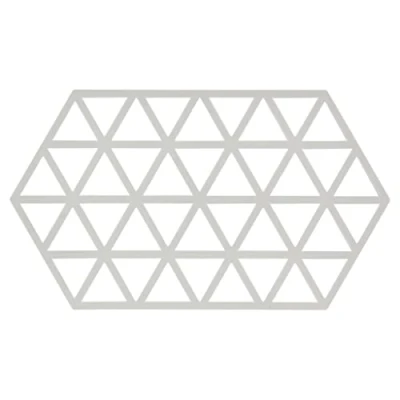 Afbeelding van Onderzetter Zone Denmark Dubbel Triangles Warm Grijs