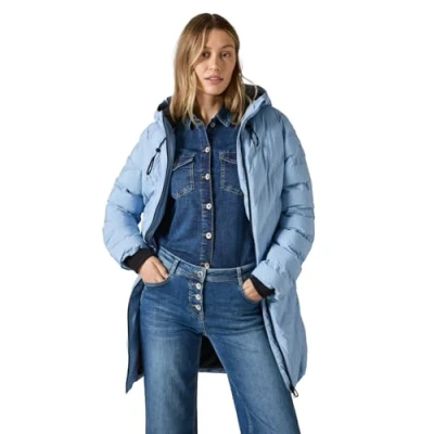 Afbeelding van Cecil Damesmantel met lasnaden, blauw (crystal blue), XXL