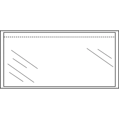 Afbeelding van Paklijstenvelop Quantore zelfklevend blanco 225x122mm 1000st