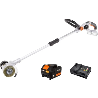 Afbeelding van Voegenborstel 18V Incl. 4.0 Ah Accu / Oplader Voor milieuvriendelijke verwijdering van onkruid, vuil en mos zonder moeite Maxxpack