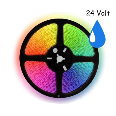 Afbeelding van 5 meter RGB led strip waterproof IP68 60Leds/m 24V
