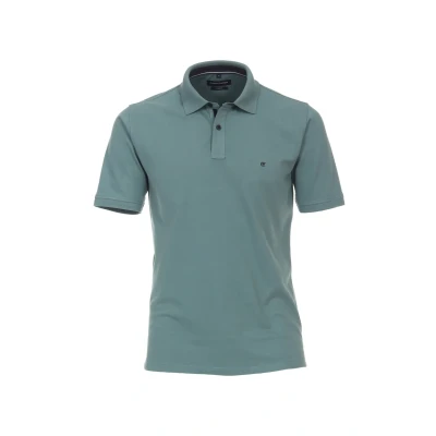 Afbeelding van Casa Moda Polo Stretch Groen maat L heren met Regular fit Pasvorm Suitable Herenkleding Poloshirt