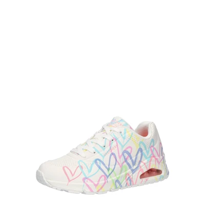 Afbeelding van Skechers UNO Sneakers laag white/multicoloured, Dames, Maat: 38, White/multi coloured Hoogwaardig imitatieleer