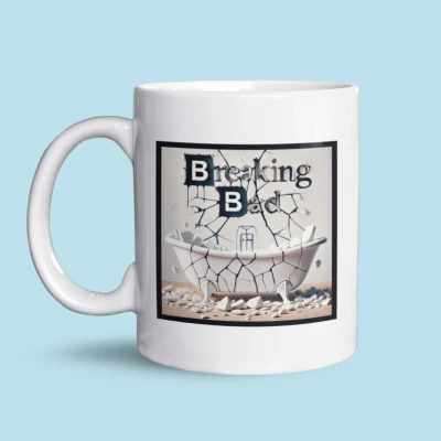 Afbeelding van NietMokken.nl Grappige koffiemok &quot;Breaking Bad&quot; Keramische tas en beker Aan beide zijden bedrukt Vaatwasser magnetronbestendig Humor cadeau voor fans koffieliefhebbers Leuk van de serie of woordgrappen 325ml
