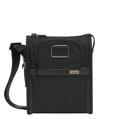 Afbeelding van Tumi Alpha Pocket Bag Small black Herentas Leren tas