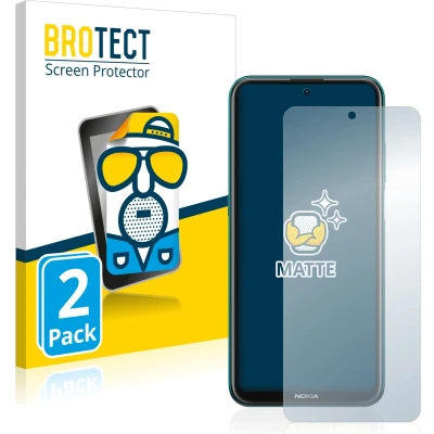 Afbeelding van BROTECT (2 Stuks) Antireflecterende Beschermfolie voor Nokia X10 Anti Glare Screen Protector, Mat, Ontspiegelend