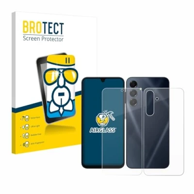Afbeelding van BROTECT Screenprotector voor Samsung Galaxy A16 5G (Voor+Achter) Folie Beschermfolie Beschermglas transparant