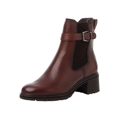 Afbeelding van Tamaris Cowboy/Bikerlaarsjes, Dames, Maat: 36, Muscat Leer