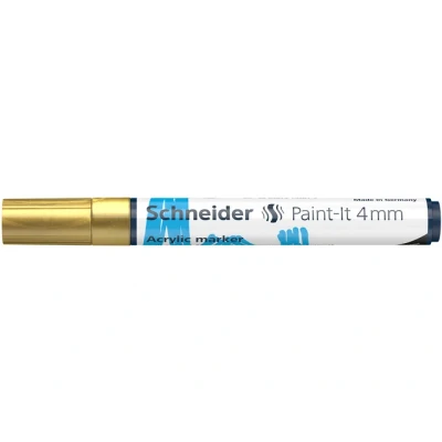 Afbeelding van Acryl Marker Schneider Paint it 320 4mm goud