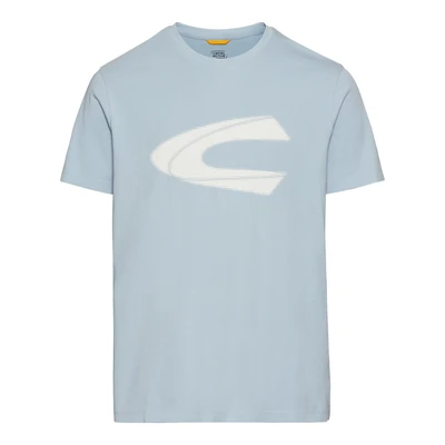 Afbeelding van Camel Active T shirts lichtblauw met opdruk korte mouw