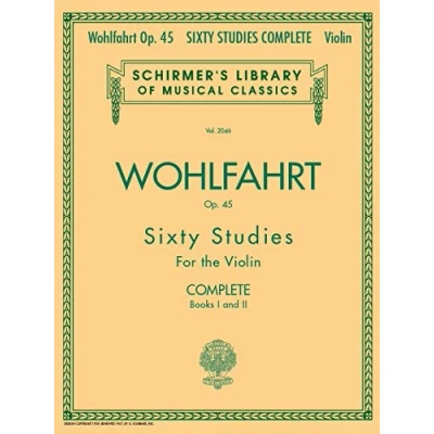 Afbeelding van Franz wohlfahrt: 60 studies op.45 complete edition: Books 1 and 2: 2046