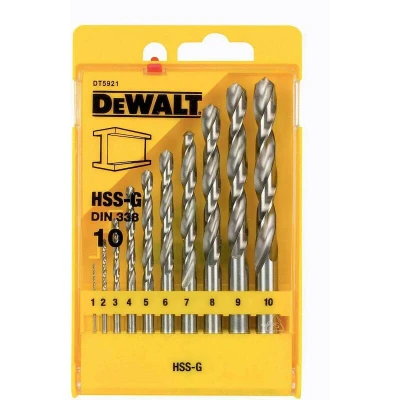Afbeelding van DeWalt Accessoires Set HSS G 10 dlg. 1 10mm DT5921 QZ