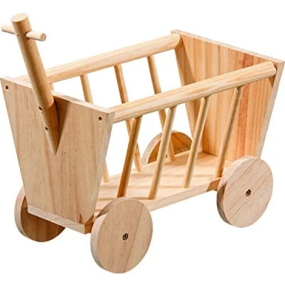 Afbeelding van Karlie Wonderland Houten Bolderwagen MEDIUM