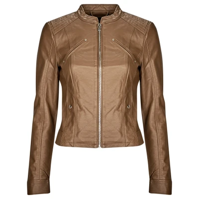 Afbeelding van Vero Moda Favodona AW23 Coated NOOS Imitatieleren jas, Dames, Maat: Small, Cognac