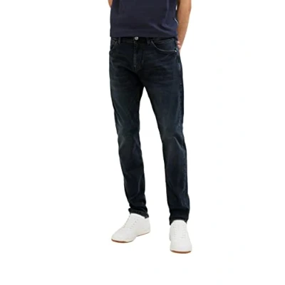 Afbeelding van TOM TAILOR Heren Troy Slim Jeans, 10170 Blue Black Denim, 40W / 32L