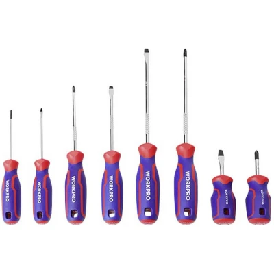 Afbeelding van Schroevendraaierset Workpro 8 Onderdelen