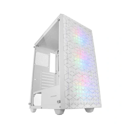 Afbeelding van Mars Gaming MC MAG, ATX Gamingkast, Volledig Zijvenster Gehard Glas, Dubbele Front + Top Anti Dust Magnetic Grille, 3x 120mm FRGB Ventilatoren, 360mm Vloeistofkoeling, Wit