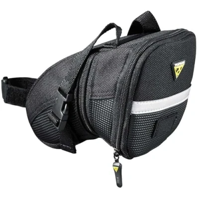 Afbeelding van Topeak Aero WP zadeltas met strap M BikeTotaal.nl Zwart