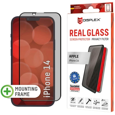 Afbeelding van Screenprotector Apple iPhone 14: Displex Real Privacy Glass FC