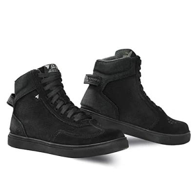 Afbeelding van SHIMA SX 2 EVO Lady Motorschoenen voor dames, ademend, versterkt leer, biker motorlaarzen dames met enkelsteun, antislip zool, schakelkussens (zwart, 38)