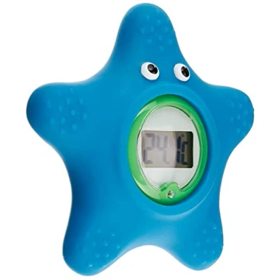 Afbeelding van Gima Badthermometer, C, zeestervorm, temperatuurbereik 0 tot 70 levering in ophangbare blisterverpakking, nauwkeurig en veilig, voor kinderen.