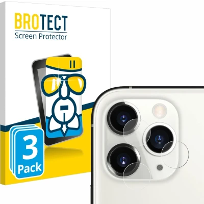 Afbeelding van BROTECT Screenprotector voor Apple iPhone 11 Pro (ALLEEN Camera Lens) Folie Beschermfolie Beschermglas transparant (3 Stuks)
