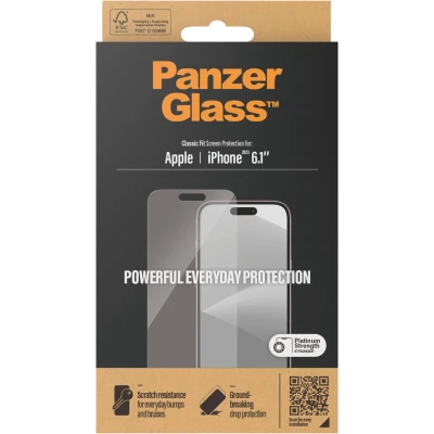 Afbeelding van Screenprotector Apple iPhone 15: PanzerGlass Anti Bacterial