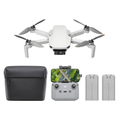 Afbeelding van DJI Mini 4K camera drone combinatie, met UHD volwassenencamera, &lt; 249 g, 3 assige gimbalstabilisatie, 10 km videotransmissie, auto. terugkeer, 2 batterijen, 62 min vliegtijd, QuickShots