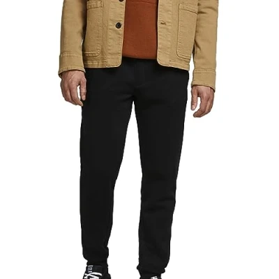 Afbeelding van JACK &amp; JONES Heren joggingbroek regular fit joggingbroek, zwart (black/black), XXL