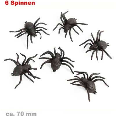 Afbeelding van Spinnen 6 stuks Zwart