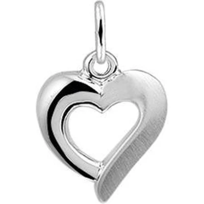 Afbeelding van Trendjuwelier huiscollectie Hanger Zilver Hart Poli/mat